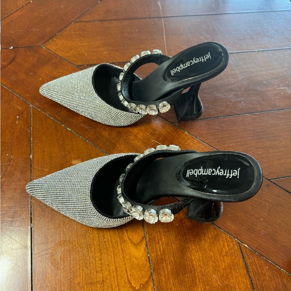 Jeffrey Campbell Women's Zavot Embellished High-Heel Mules - Picture 5 of 6